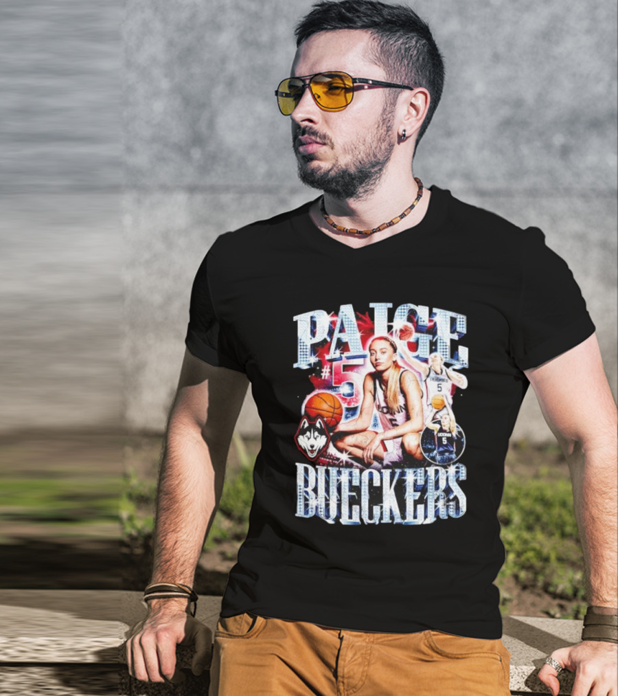 PAIGE #5 BUECKERS UCONN HUSKIES BASKETBALL VINTAGE T-Shirt