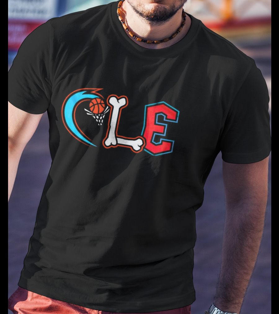 Cleveland Cavaliers CLE Basketball Bone T-Shirt