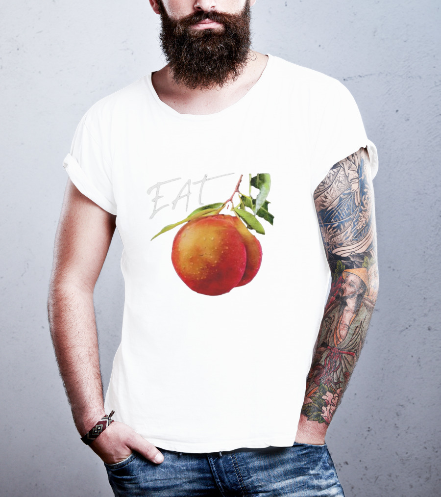 EAT Juicy Peaches With Dewy Leaves T-Shirt