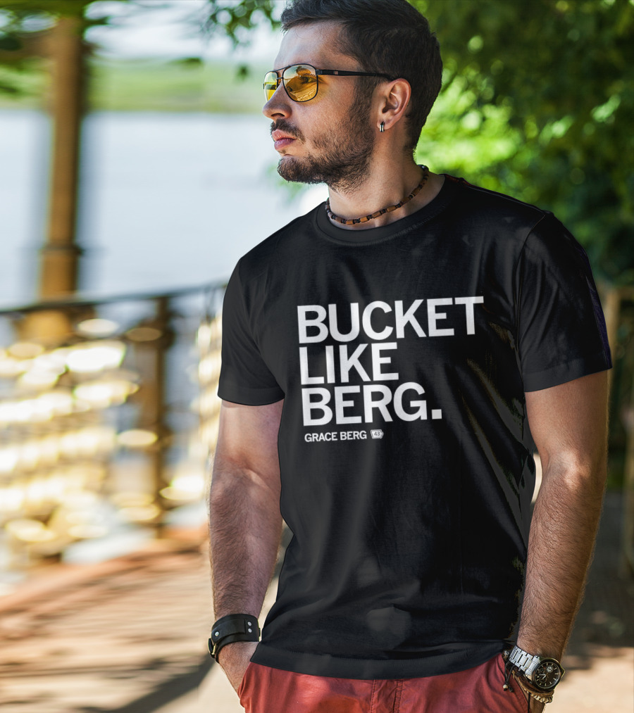Grace Berg Bucket Like Berg Drake Bulldogs 43 T-Shirt