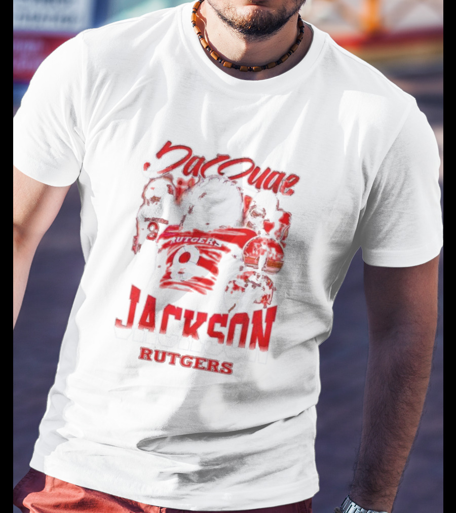 JaQuae Jackson Rutgers Vintage Football Number 9 T-Shirt