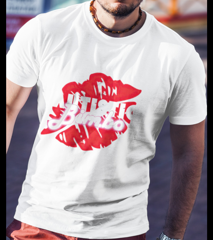 Autistic Bimbo Bold Red Lips T-Shirt