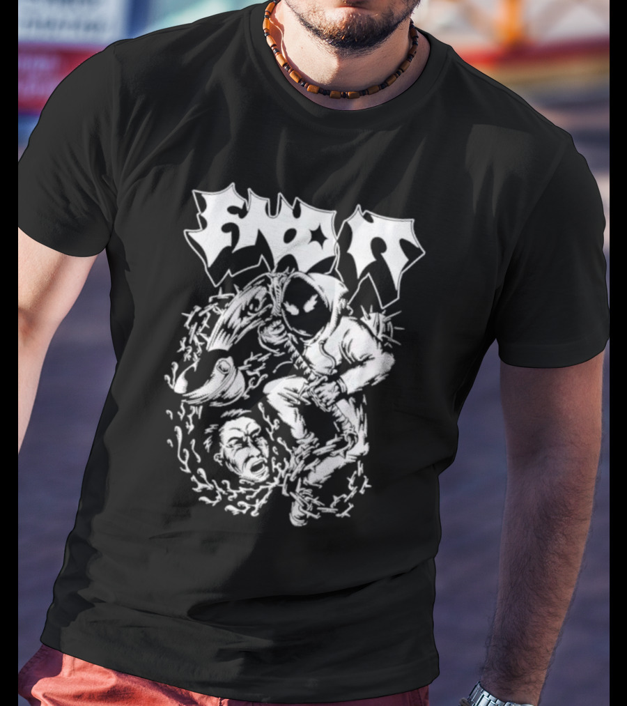 End It Cop Barbed Wire Hoodie Mask T-Shirt