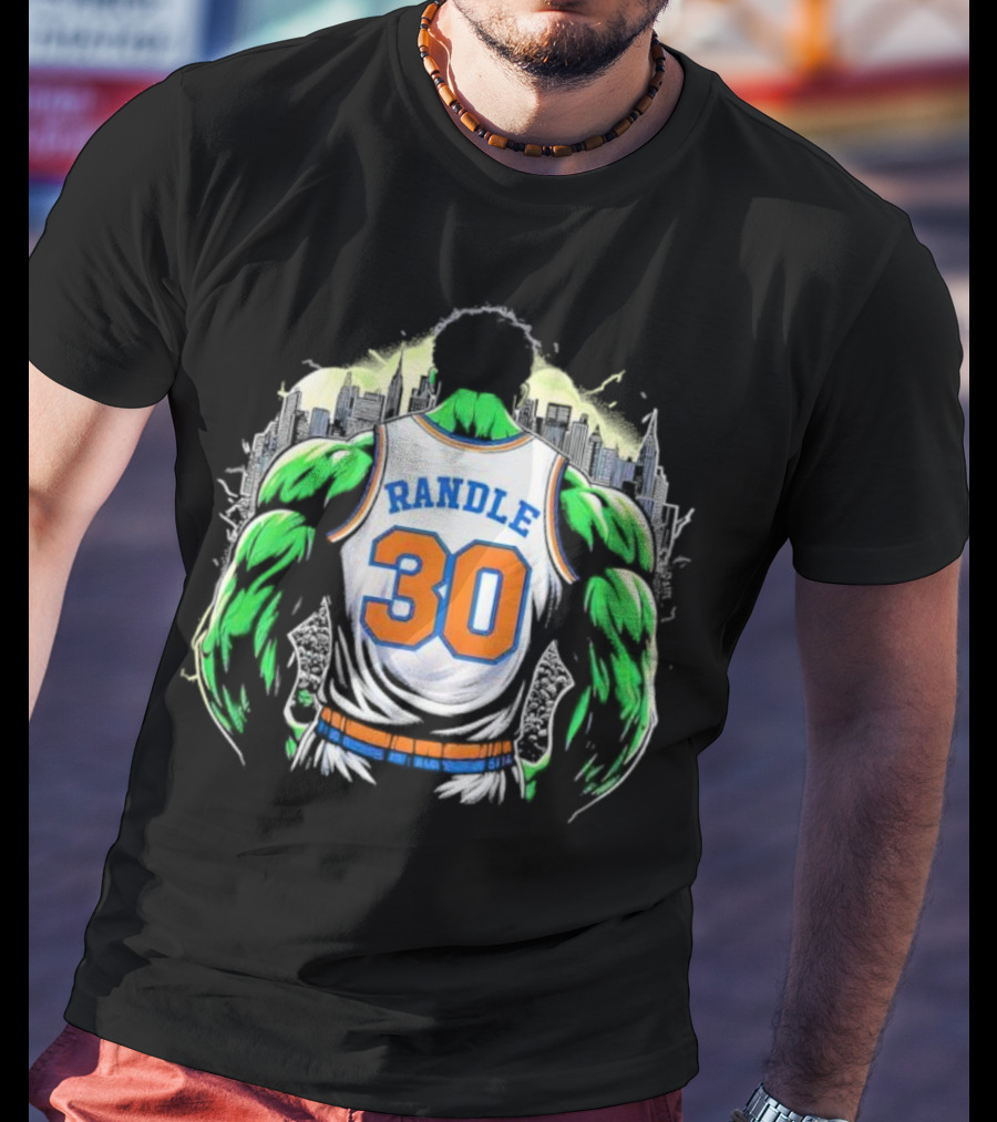 Julius Randle Hulk Rampage Randle 30 NYC Basketball Crossover T-Shirt