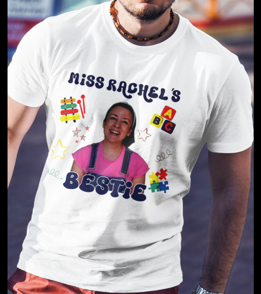Miss Rachel's Bestie ABC Christmas Custom Name T-Shirt