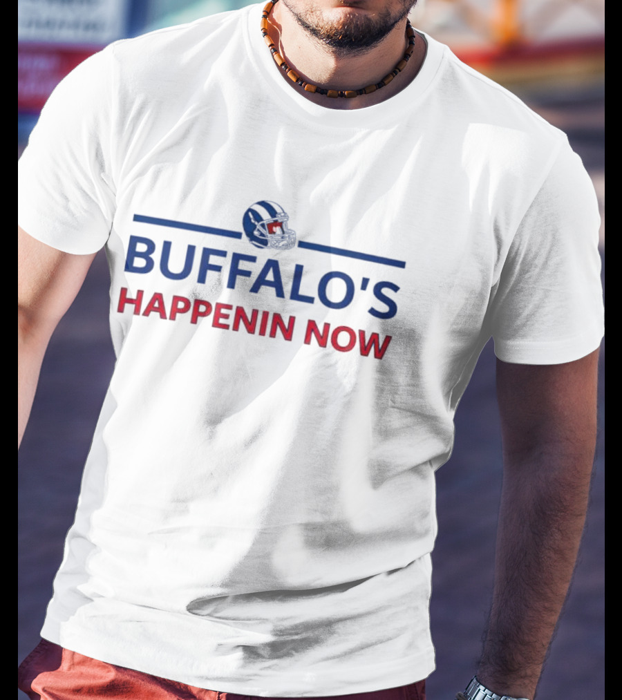 Buffalo’s Happenin Now Football Helmet T-Shirt