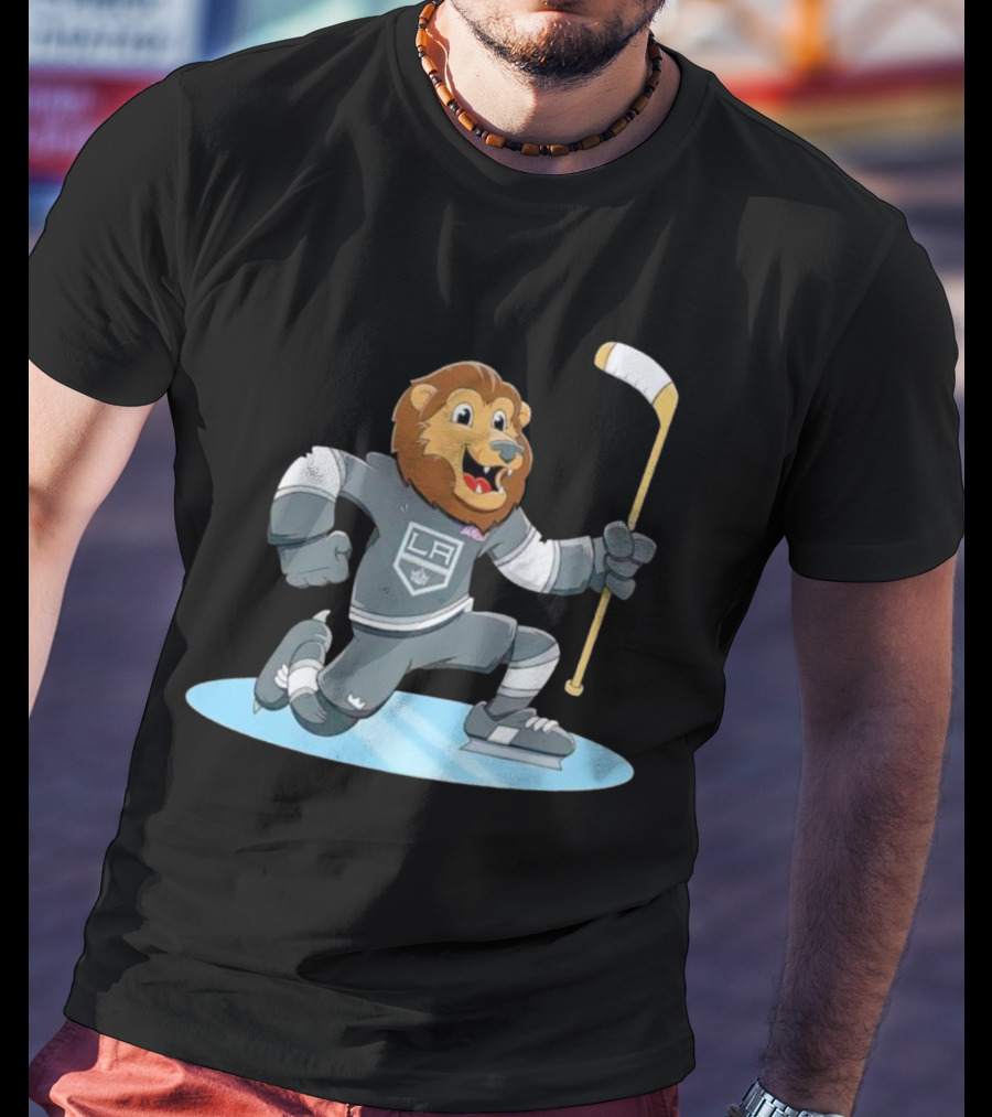 Kings Child Bailey Celebrate LA Hockey Lion Mascot T-Shirt
