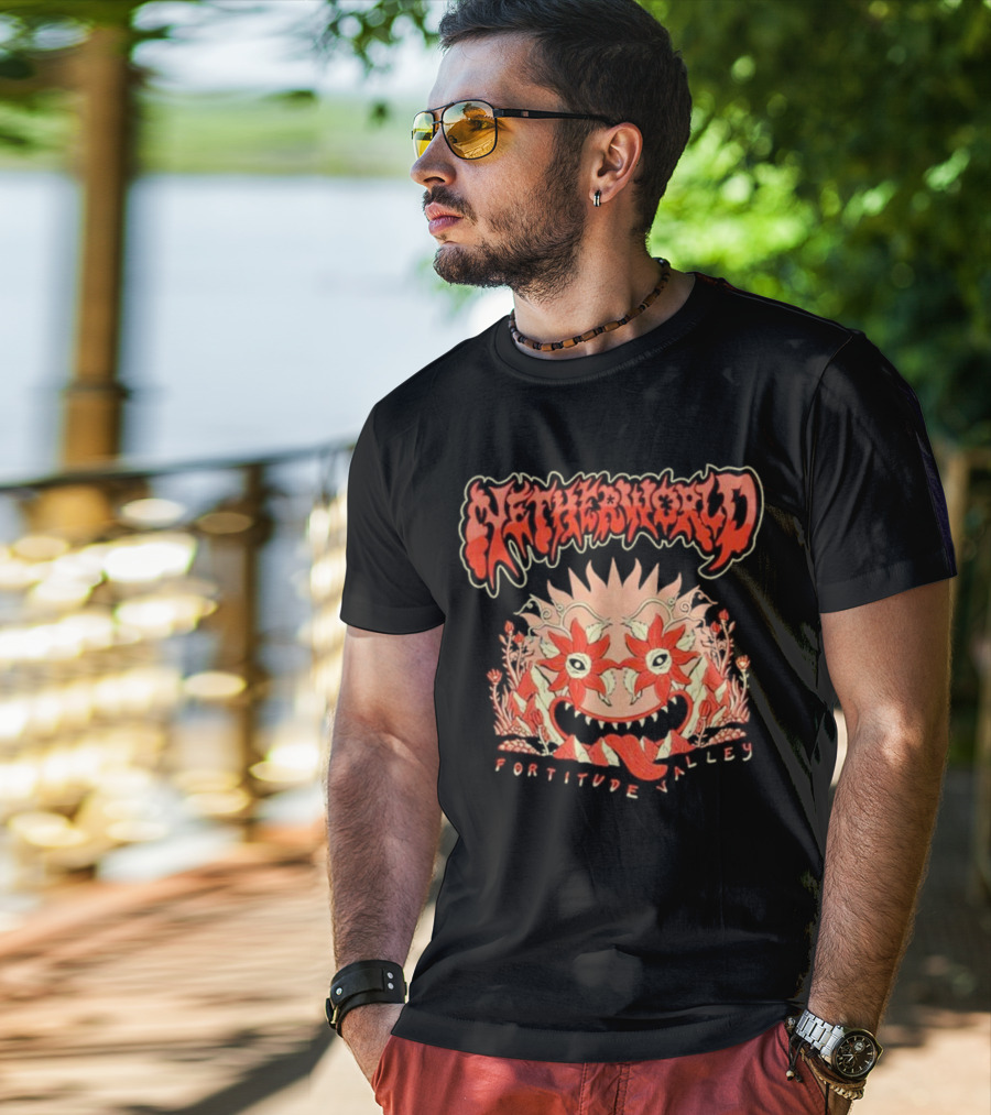 Netherworld Fortitude Valley Arcade Ghastly Floral T-Shirt