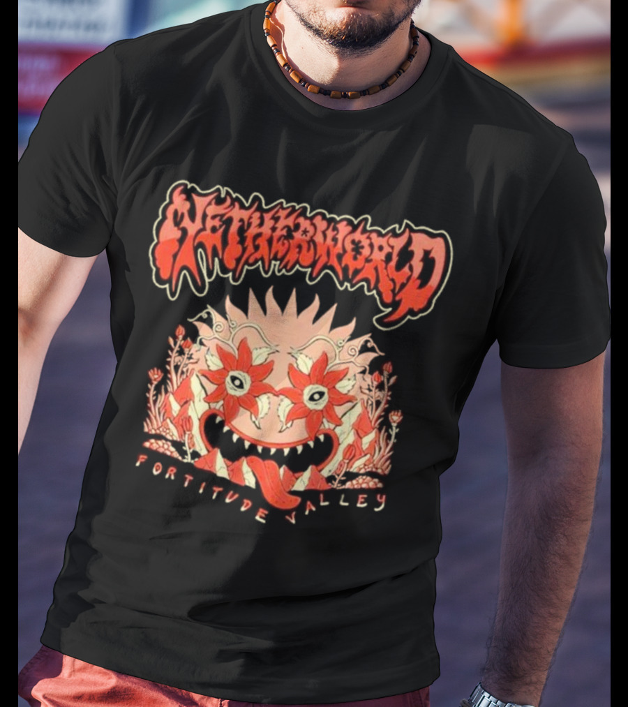 Netherworld Fortitude Valley Arcade Ghastly Floral T-Shirt