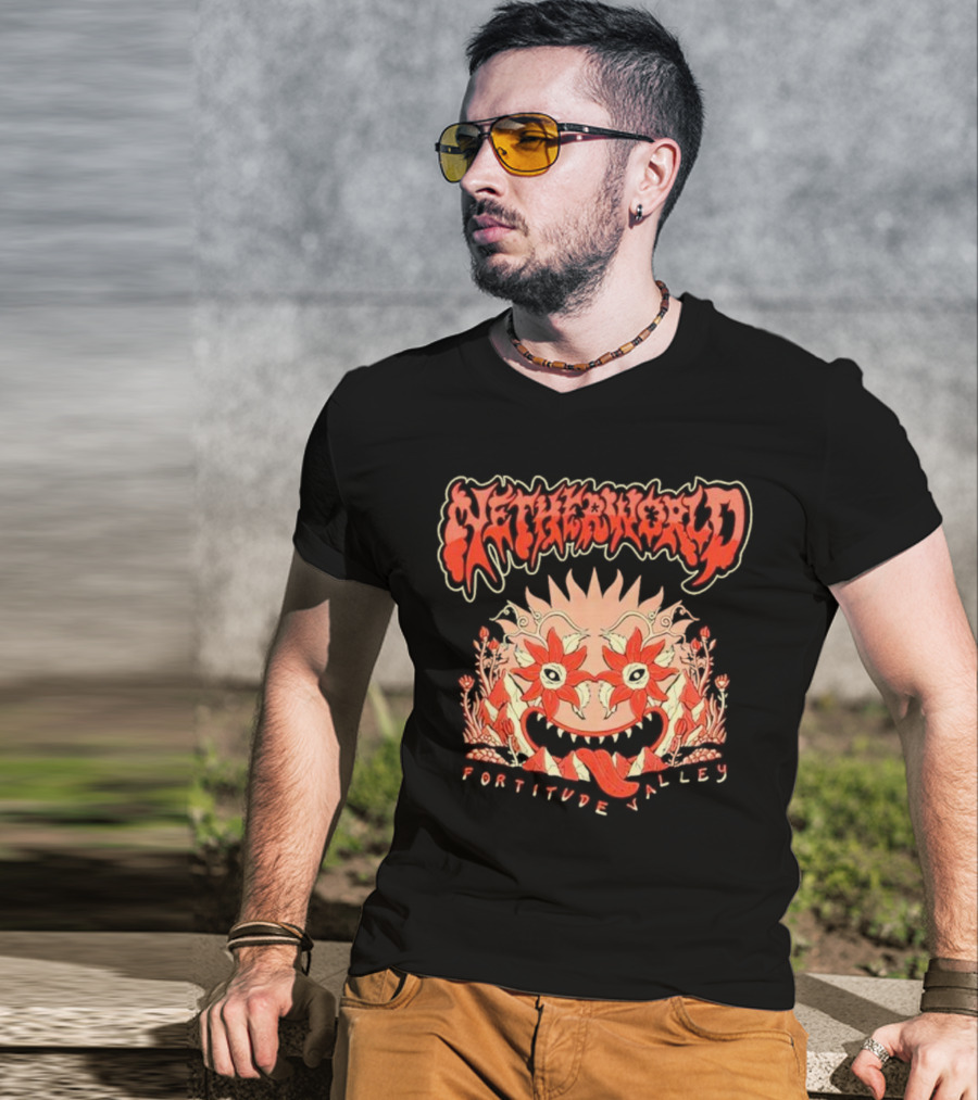Netherworld Fortitude Valley Arcade Ghastly Floral T-Shirt