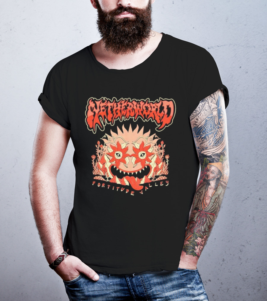 Netherworld Fortitude Valley Arcade Ghastly Floral T-Shirt