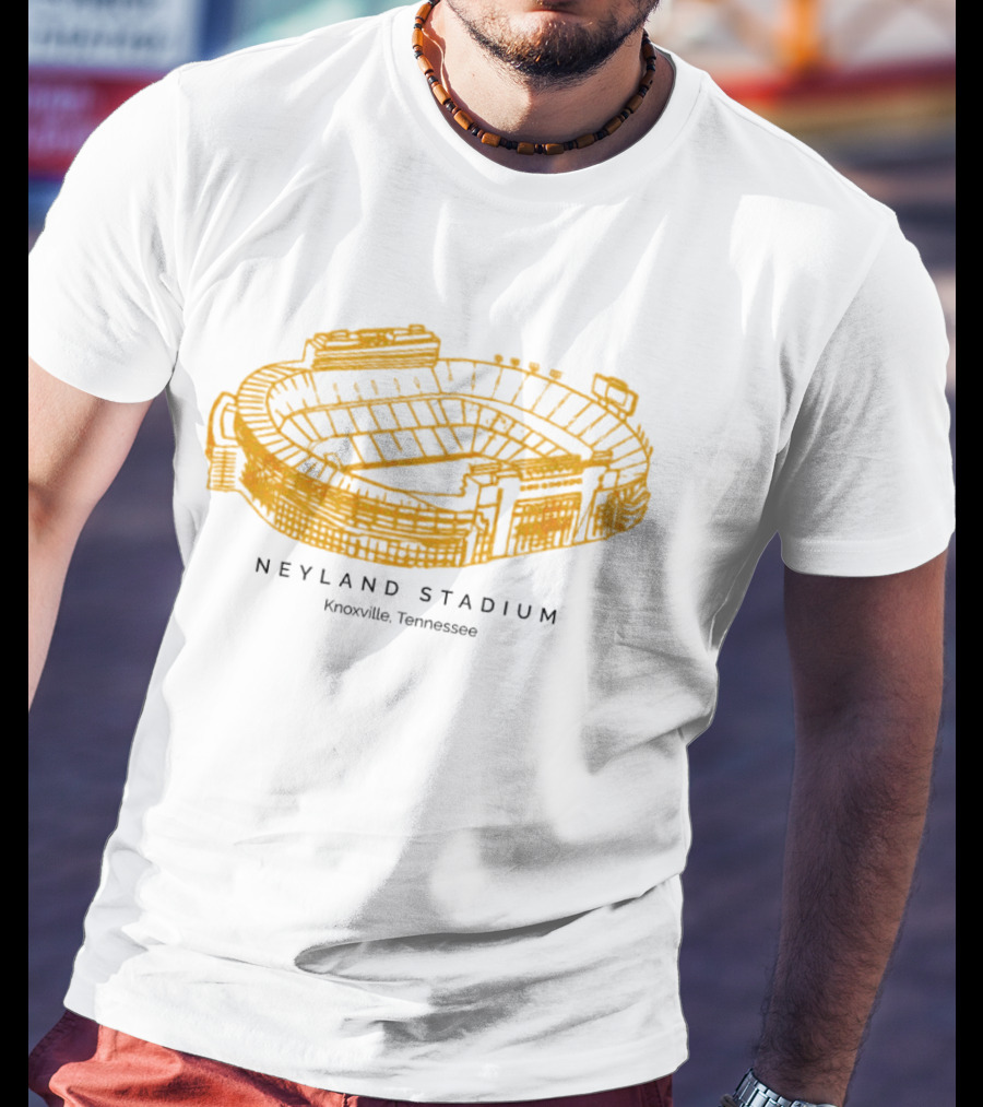 Neyland Stadium Knoxville Tennessee Volunteers Stadium Sketch T-Shirt