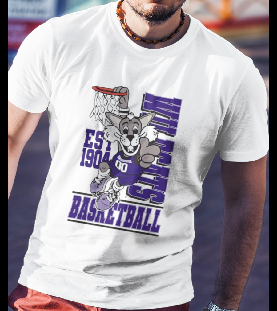 Northwestern Wildcats Basketball Willie Dunk Est 1904 T-Shirt