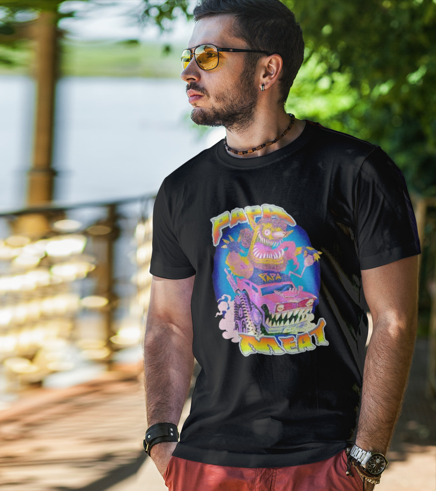 Papa Meat Monster Truck Adventure T-Shirt