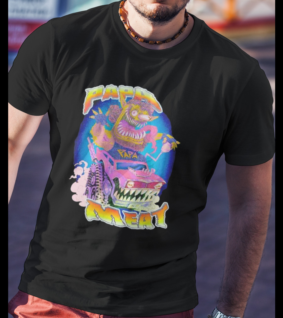 Papa Meat Monster Truck Adventure T-Shirt