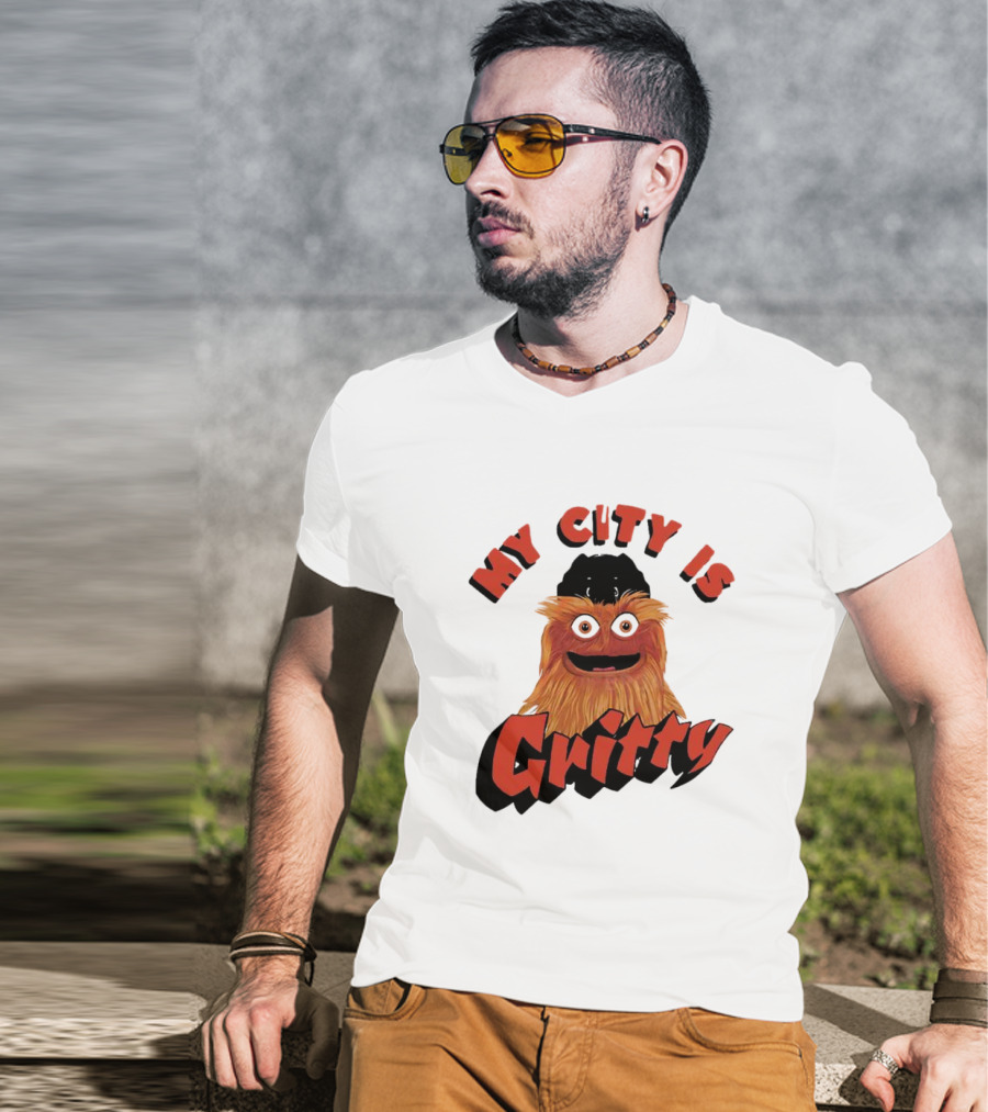 Philadelphia Flyers My City Is Gritty Mascot T-Shirt