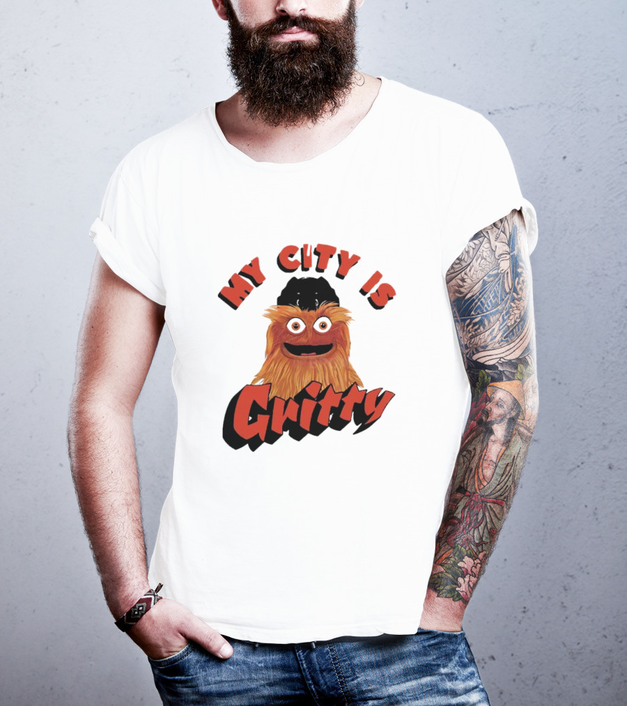 Philadelphia Flyers My City Is Gritty Mascot T-Shirt