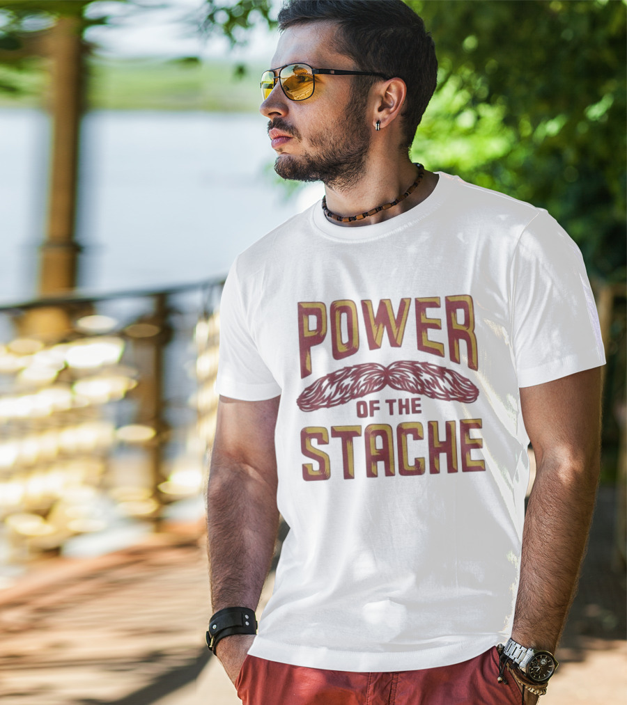 Power Of The Stache Iconic Mustache T-Shirt