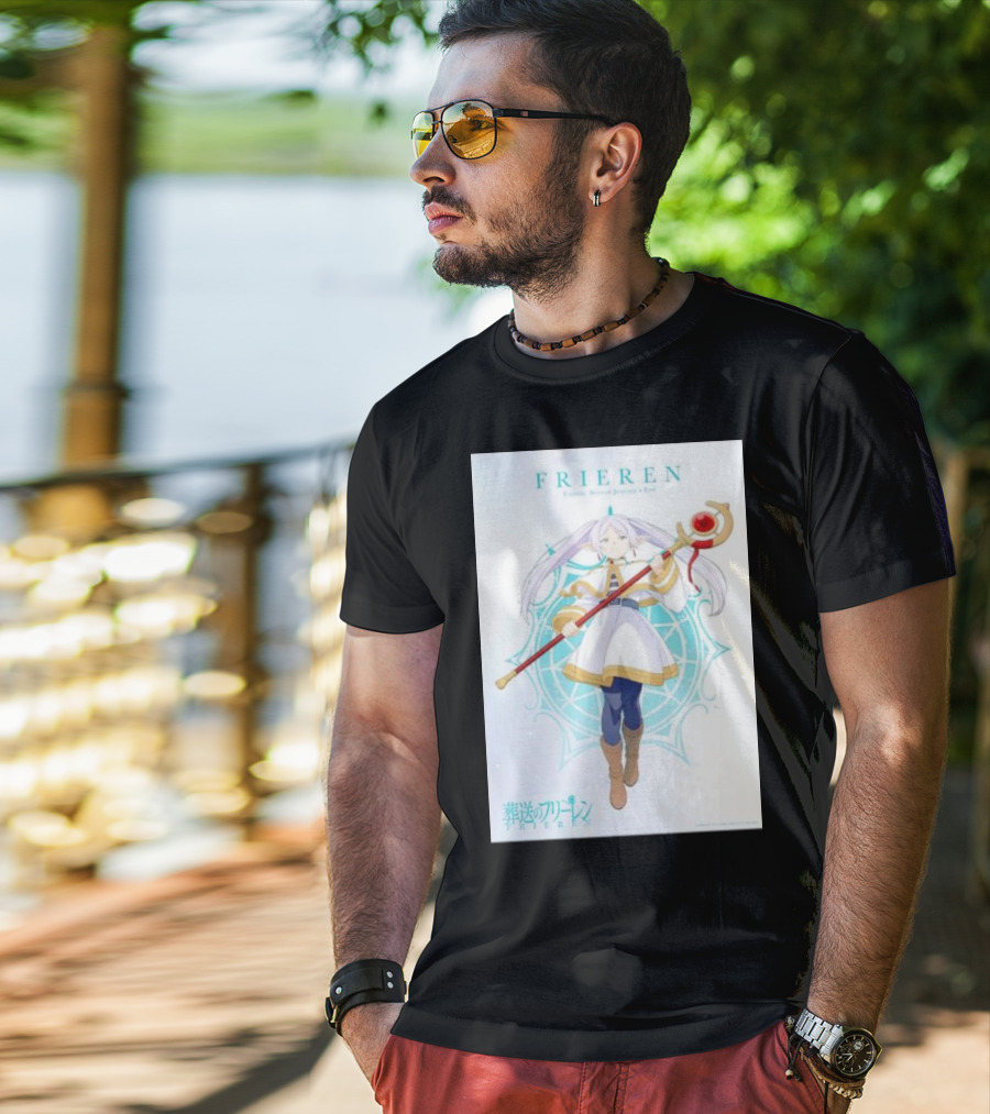 Frieren Beyond Journey's End Sousou No Frieren Anime Character Wand T-Shirt