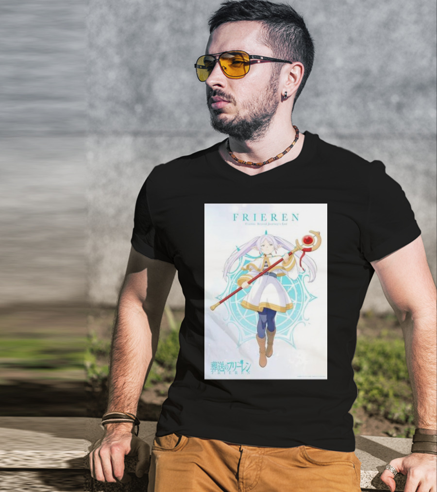 Frieren Beyond Journey's End Sousou No Frieren Anime Character Wand T-Shirt