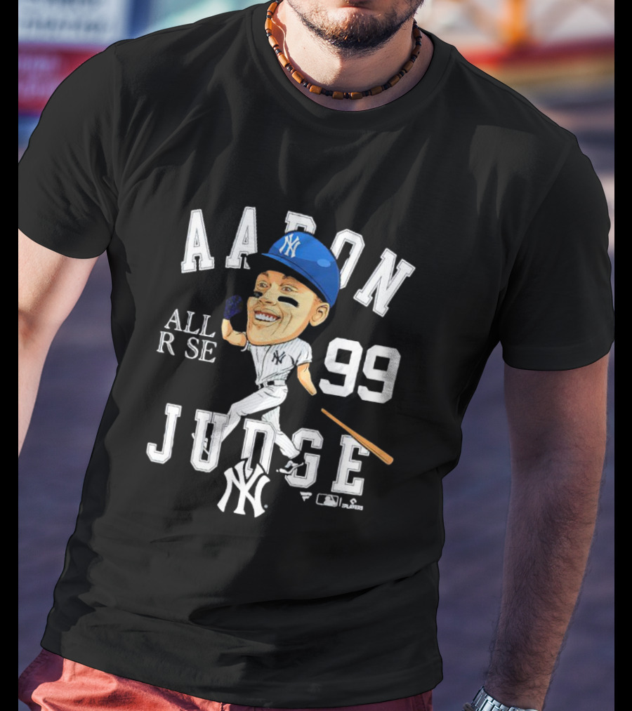 Aaron Judge All Rise 99 NY Yankees Caricature T-Shirt
