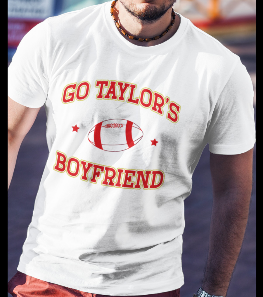 Go Taylor's Boyfriend Football Christmas T-Shirt