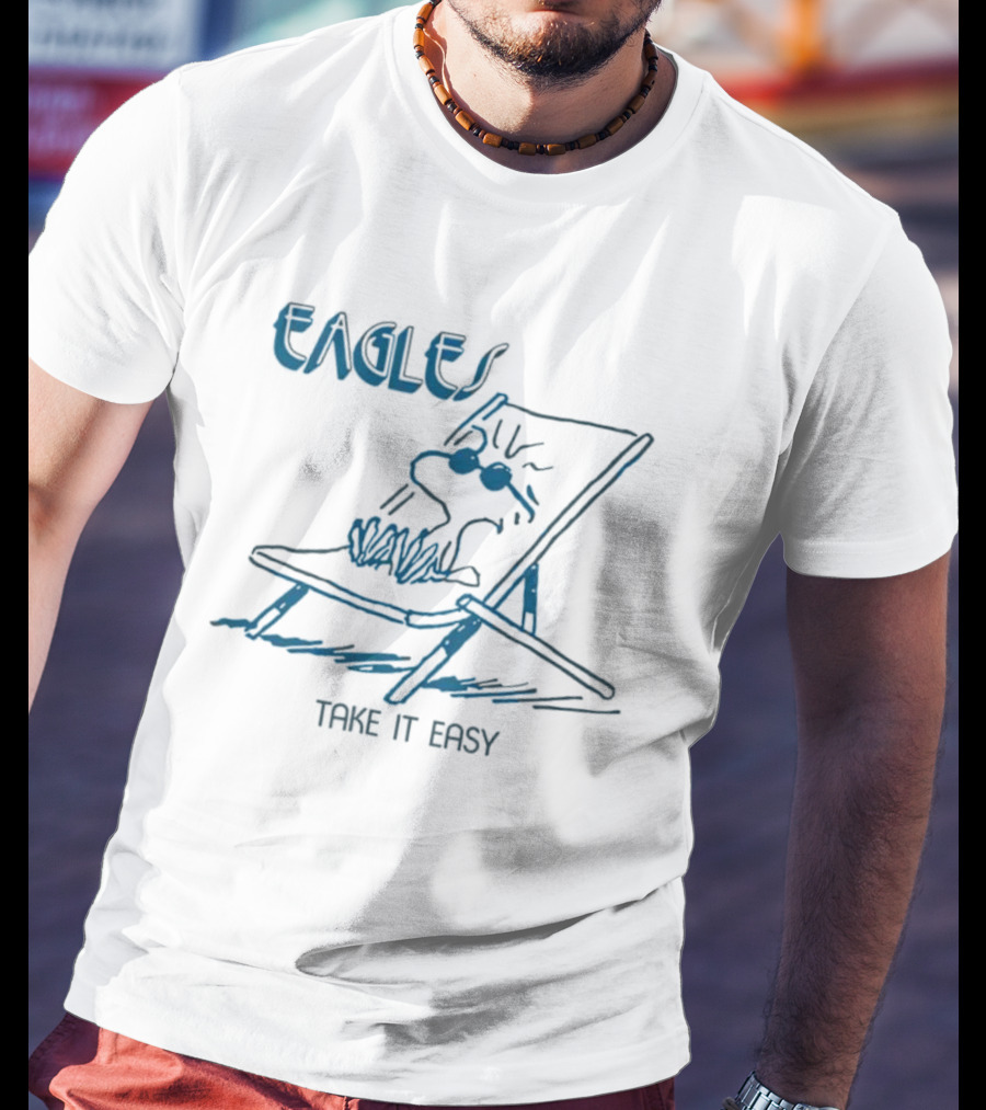 Eagle Take It Easy Woodstock Deck Chair Relaxation T-Shirt