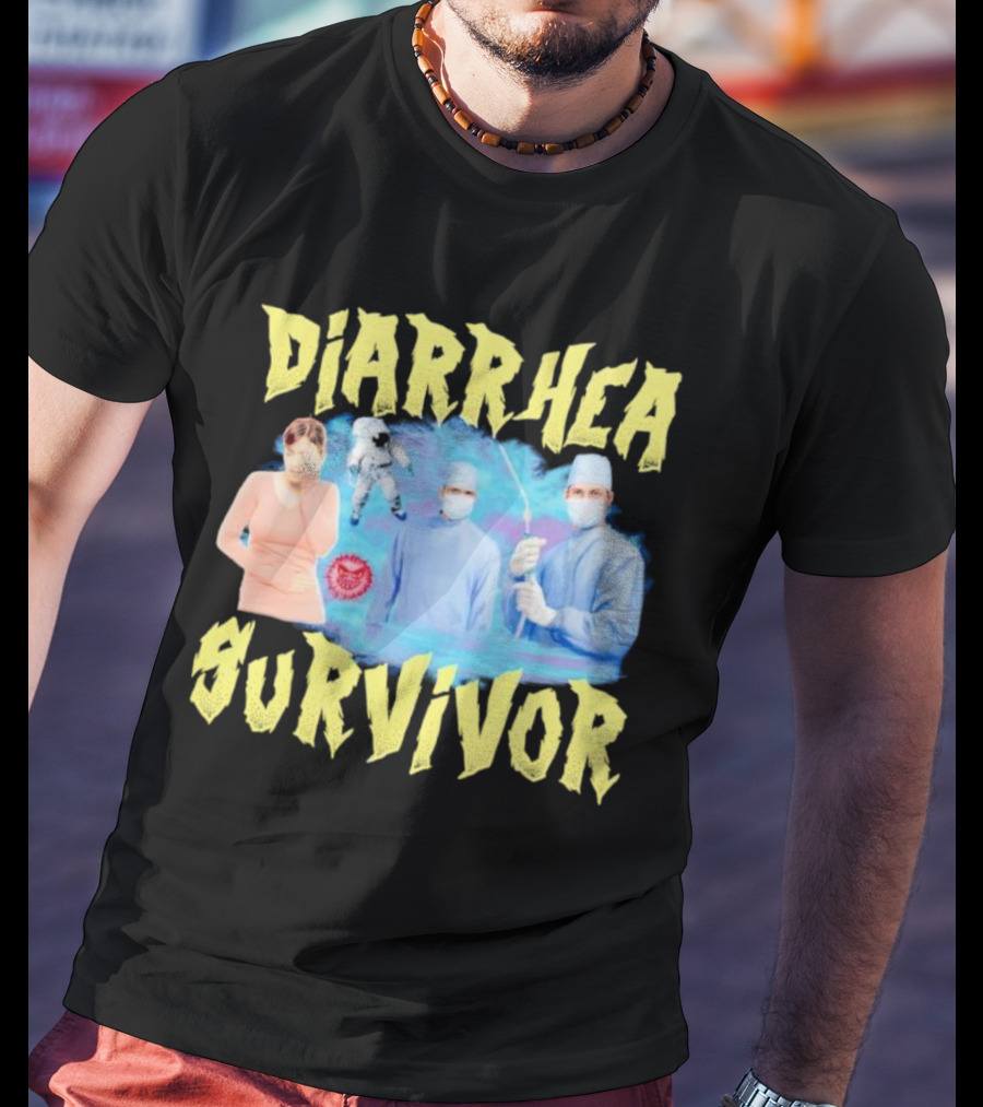 Diarrhea Survivor Funny Medical Humor With Doctors And Patient T-Shirt