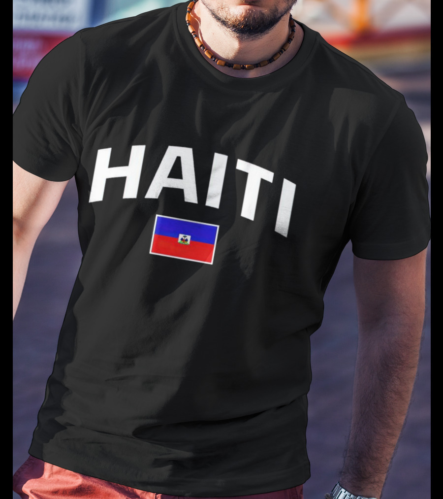 Haiti Island National Flag Emblem T-Shirt