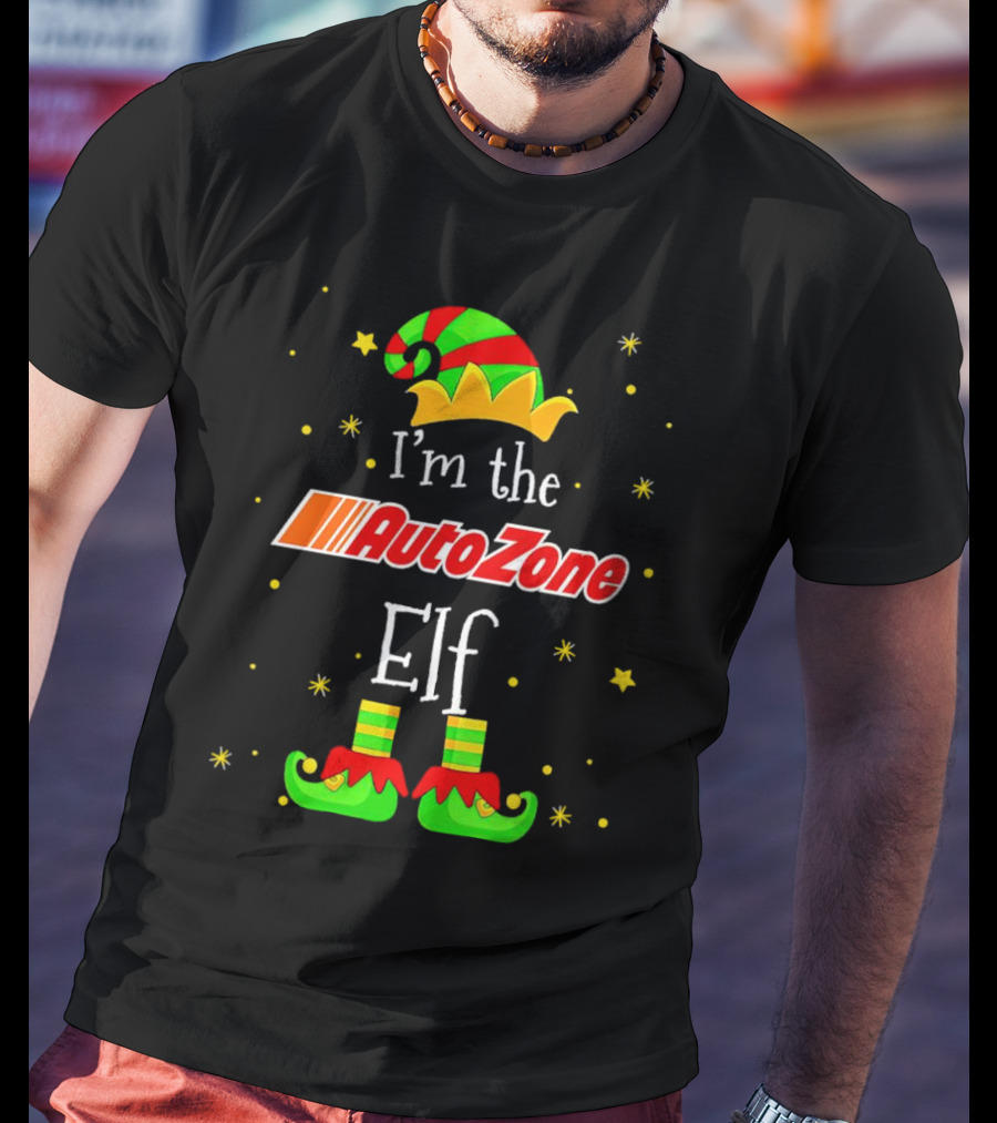 AutoZone Elf Christmas I'm The Holiday Helper T-Shirt