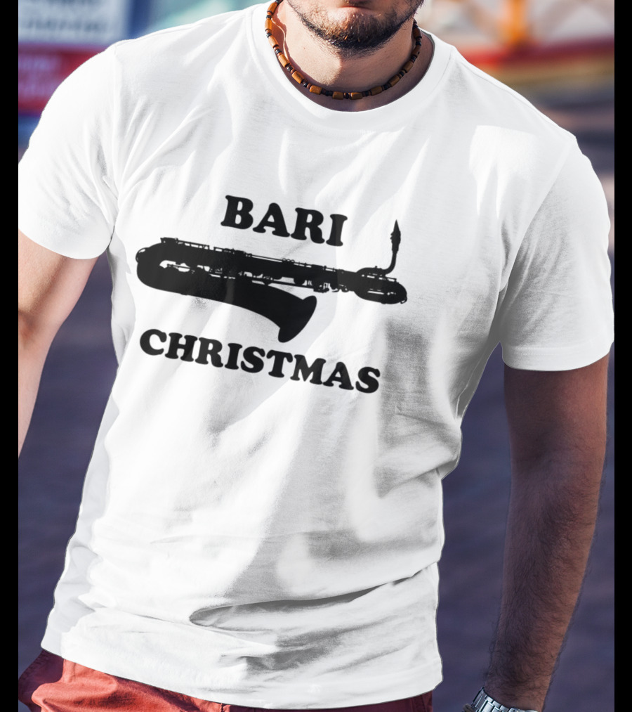 Bari Saxophone Christmas T-Shirt