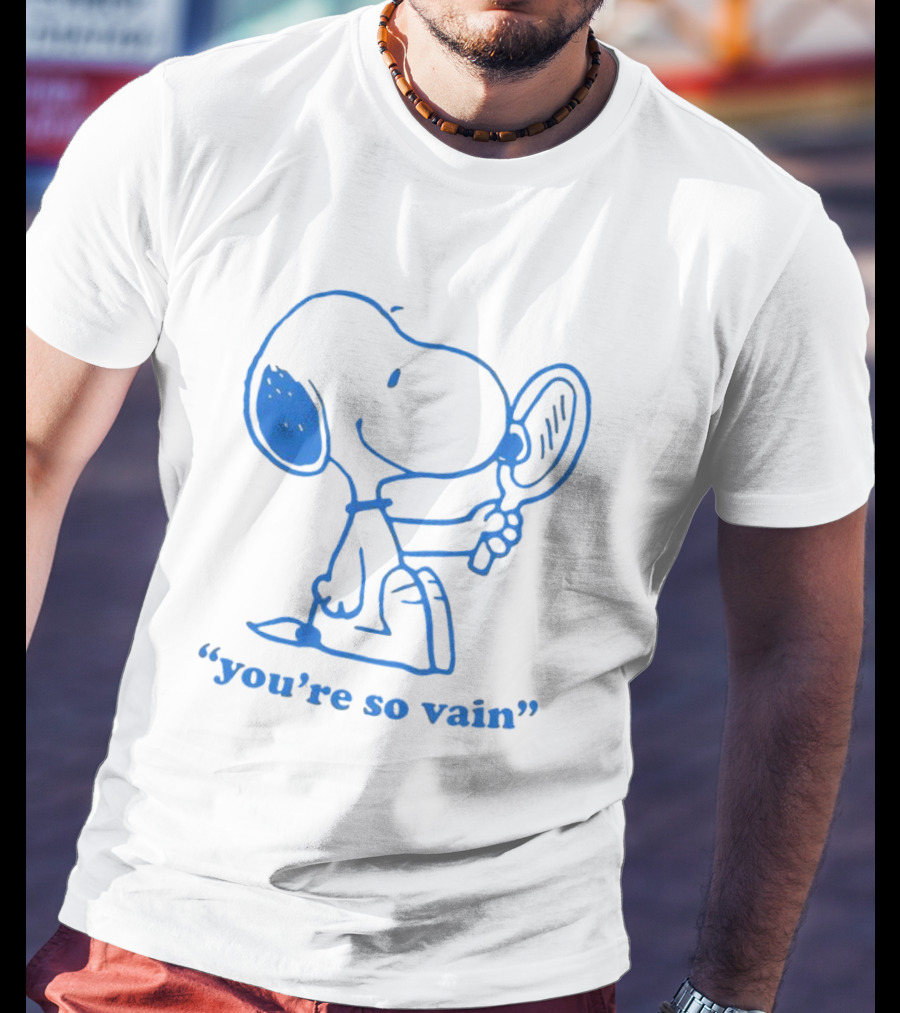 Snoopy You're So Vain Mirror Reflection T-Shirt