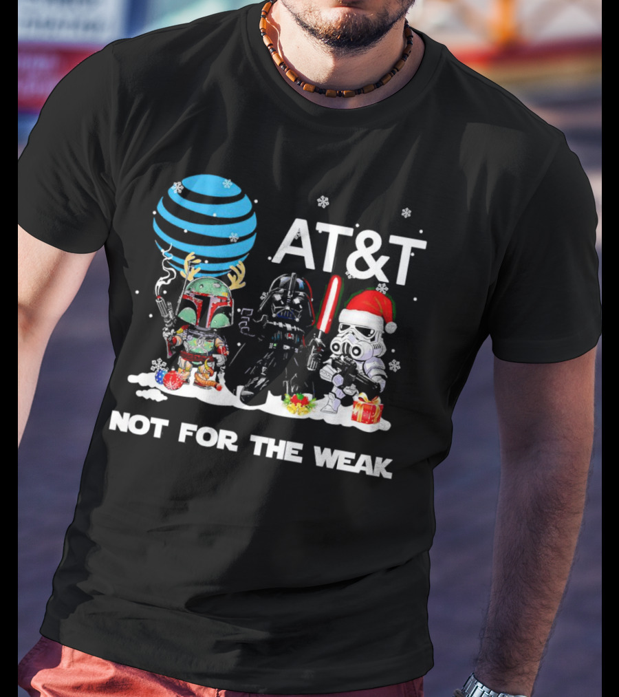 AT&T Star Wars Characters Chibi Not For The Weak Christmas T-Shirt