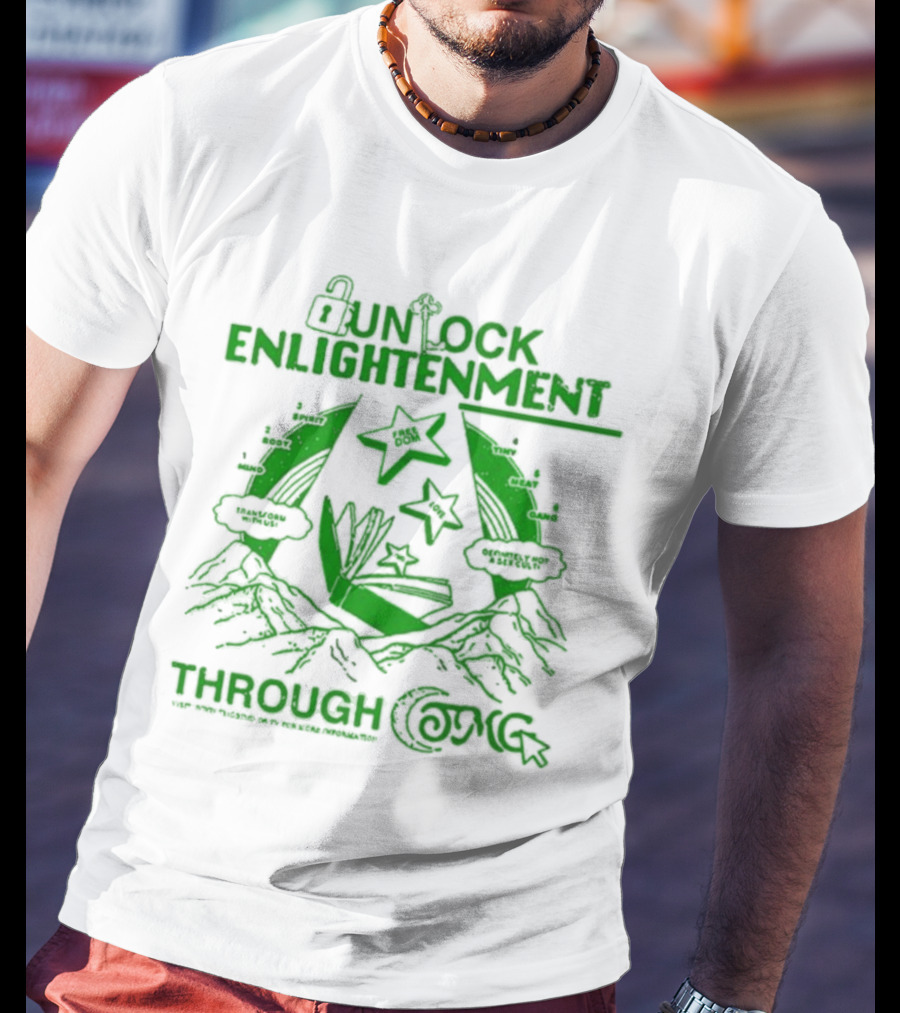 UNLOCK ENLIGHTENMENT THROUGH COSMIC READING LEVEL UP T-Shirt