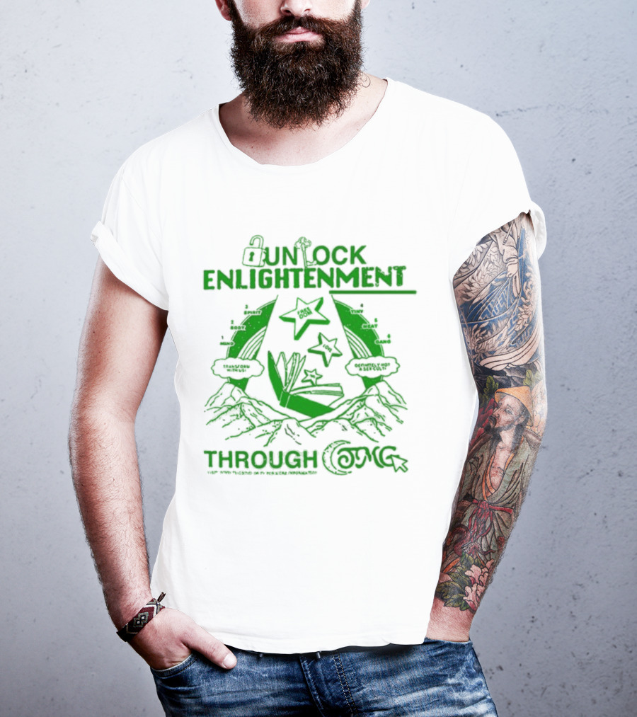 UNLOCK ENLIGHTENMENT THROUGH COSMIC READING LEVEL UP T-Shirt