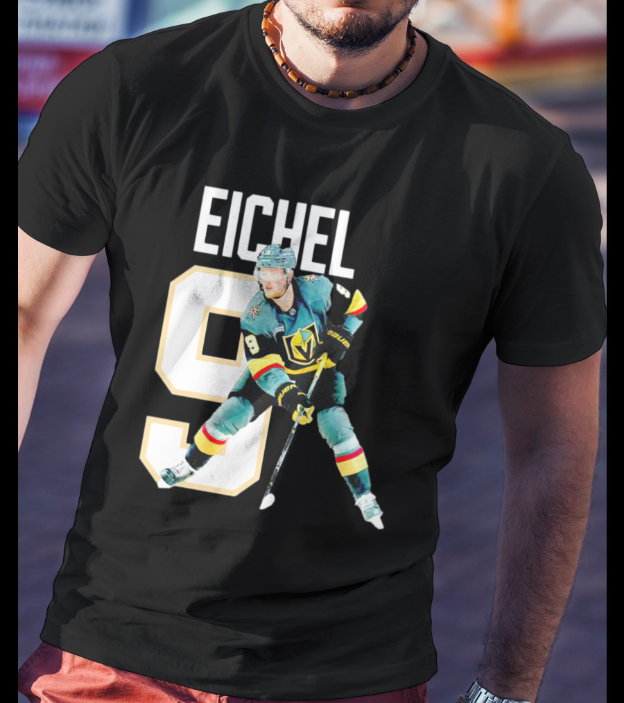 Vegas Golden Knights Jack Eichel 9 Hockey Player MVP T-Shirt