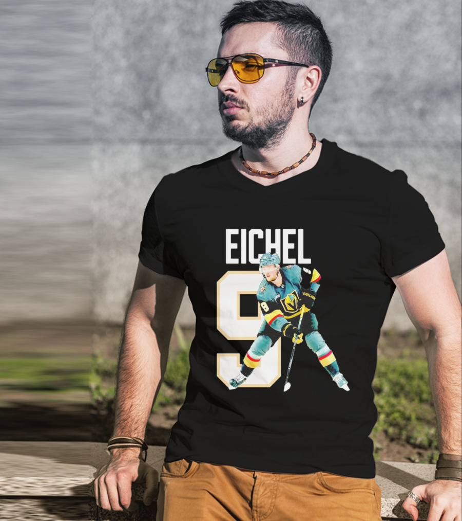 Vegas Golden Knights Jack Eichel 9 Hockey Player MVP T-Shirt