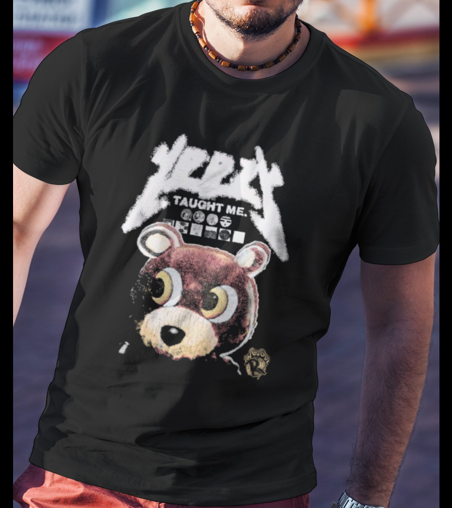 Yeezy Taught Me Graduation Bear Mascot Vintage T-Shirt