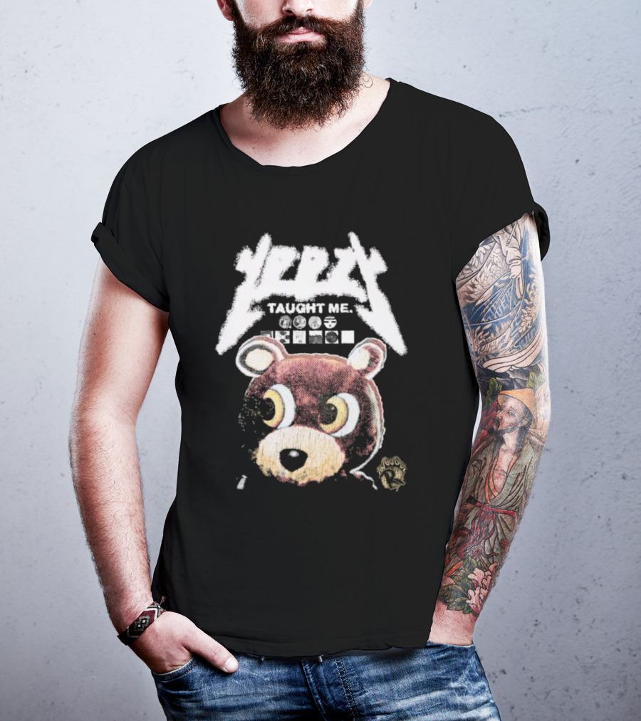 Yeezy Taught Me Graduation Bear Mascot Vintage T-Shirt