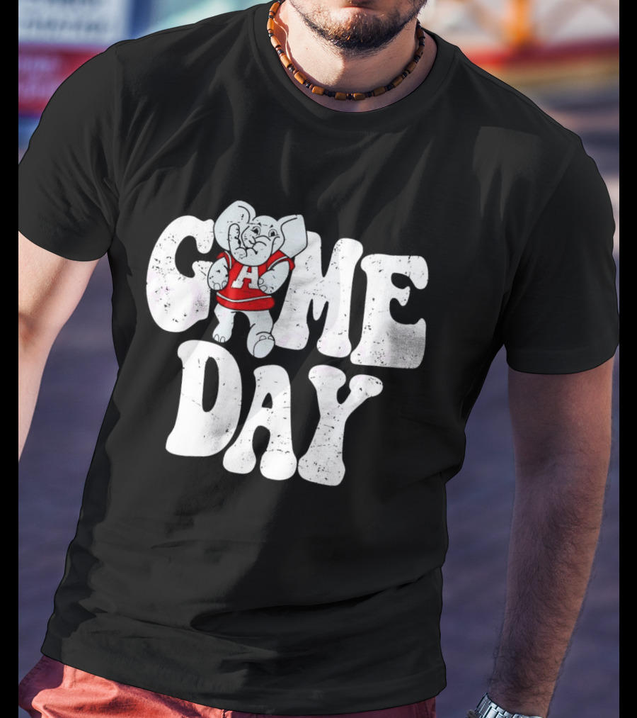 Alabama Crimson Tide Game Day Elephant Mascot T-Shirt