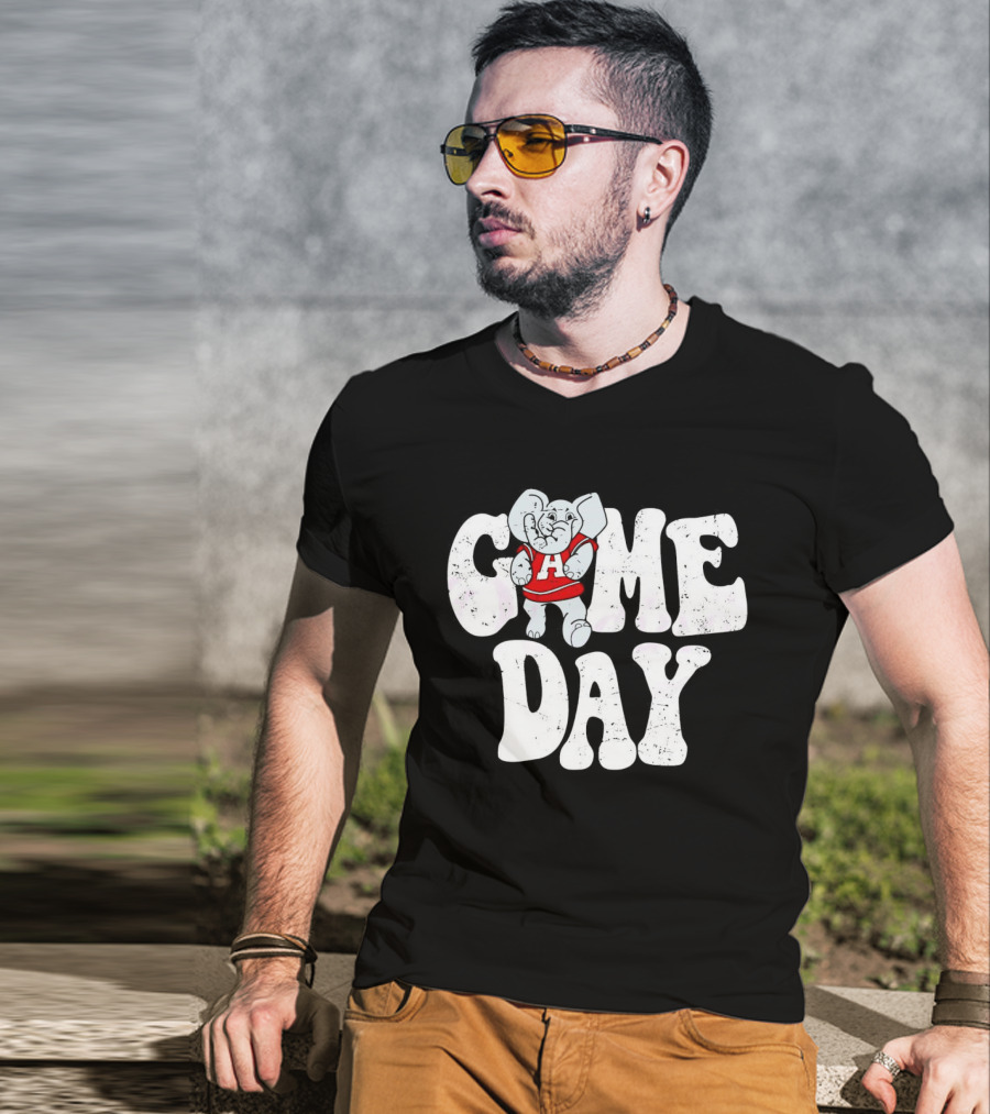 Alabama Crimson Tide Game Day Elephant Mascot T-Shirt