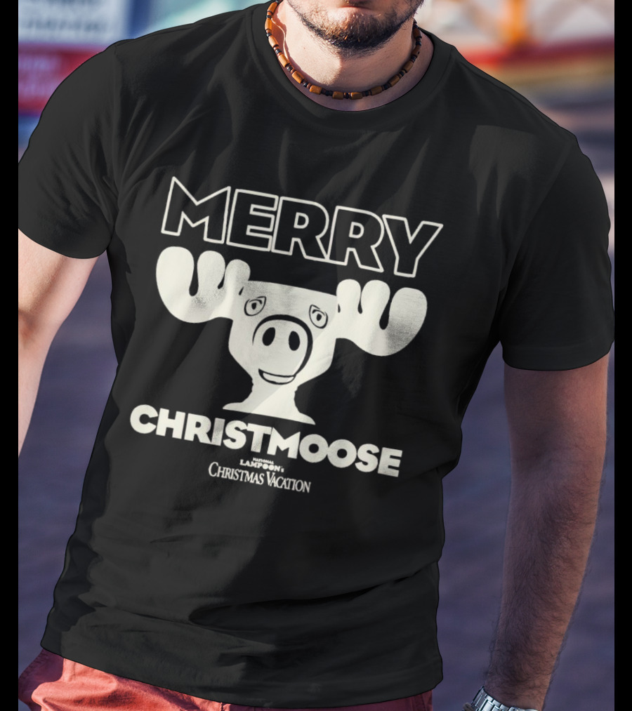 Merry Christmoose National Lampoon's Christmas Vacation Moose T-Shirt