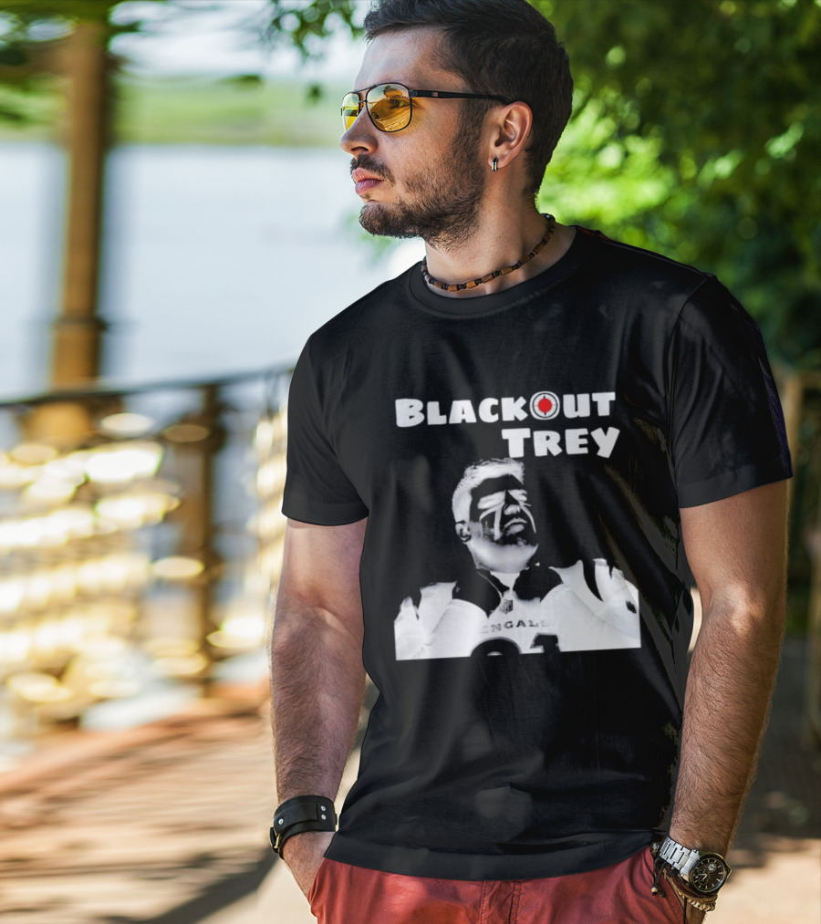 Blackout Trey Cincinnati Bengals 91 T-Shirt