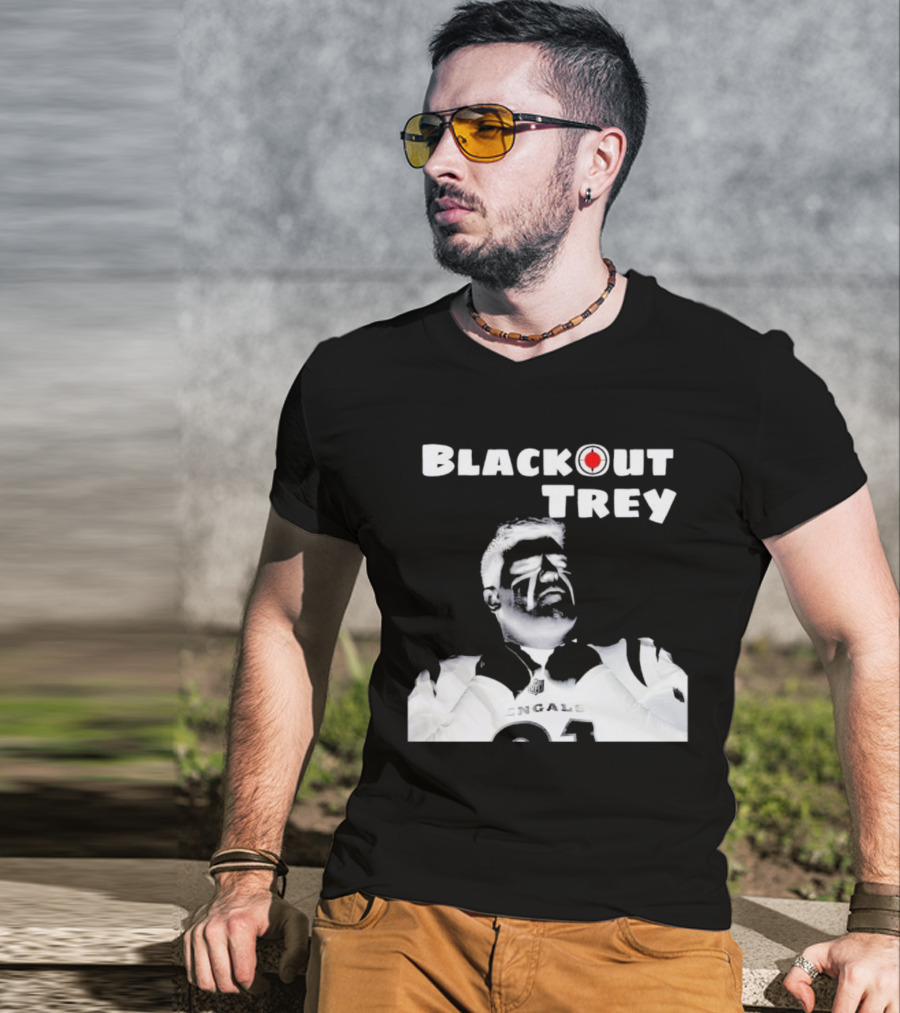 Blackout Trey Cincinnati Bengals 91 T-Shirt