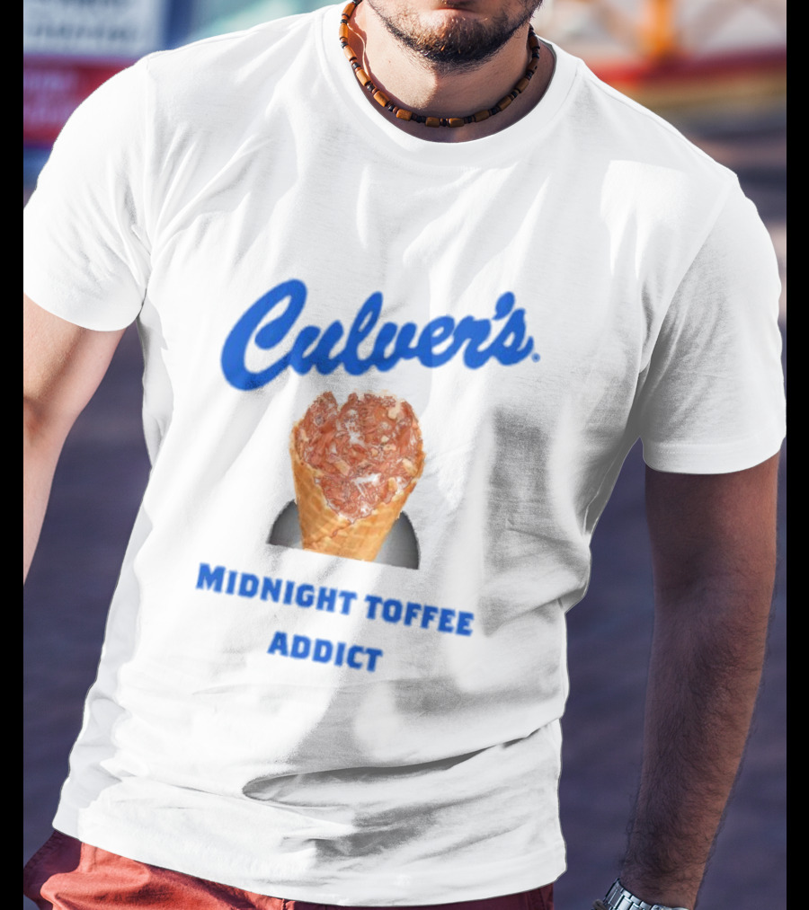 Culver’s Midnight Toffee Addict Ice Cream Cone Fan Favorite T-Shirt