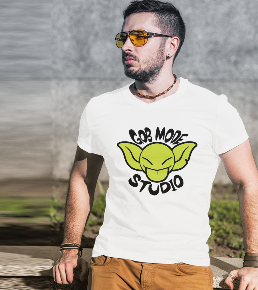 Goblin Gob Mode Studio Playful Green Face T-Shirt