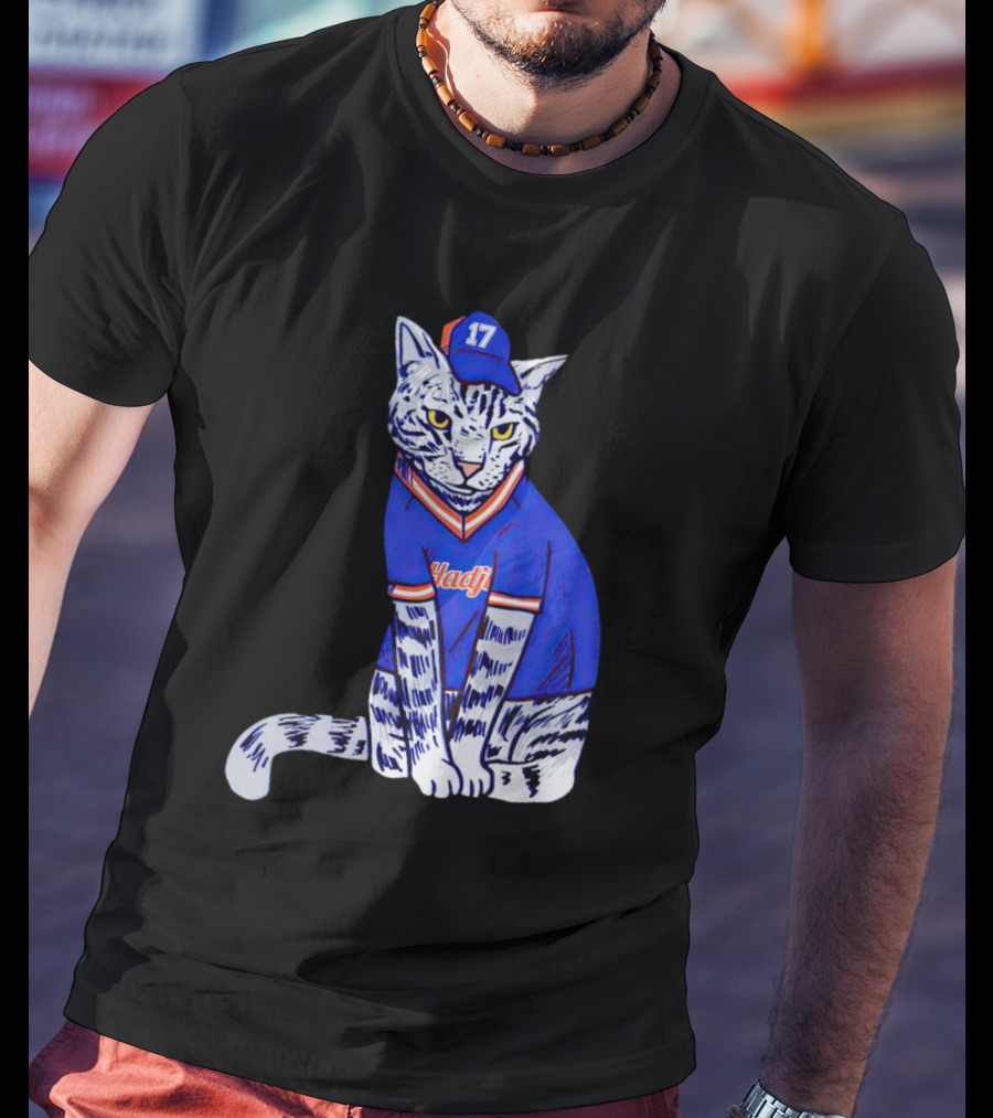 Keith Hernandez Hadji Cat Mets Jersey Number 17 T-Shirt