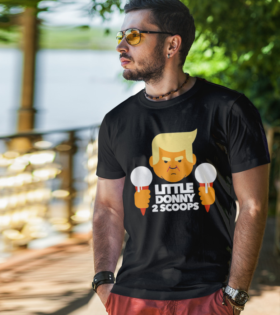 Little Donny 2 Scoops Ice Cream Character T-Shirt