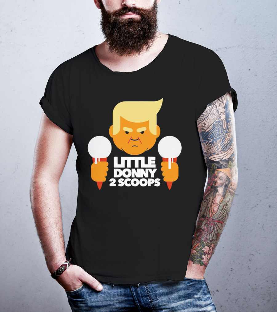Little Donny 2 Scoops Ice Cream Character T-Shirt