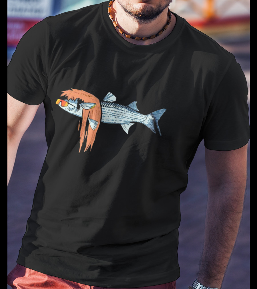 Mullet Fish Sunglasses T-Shirt